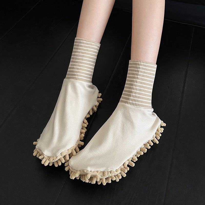 Lazy person's floor cleaning and mopping socks, home cleaning absorbent floor socks, 2026 new floor mopping device mop socks
