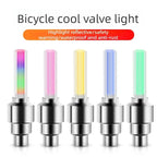 Bicycle valve cap light，multi-color warning atmosphere light