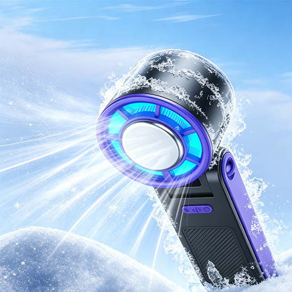 Foldable Handheld Cooling Fan with LED Display