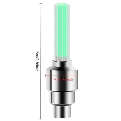 Bicycle valve cap light，multi-color warning atmosphere light