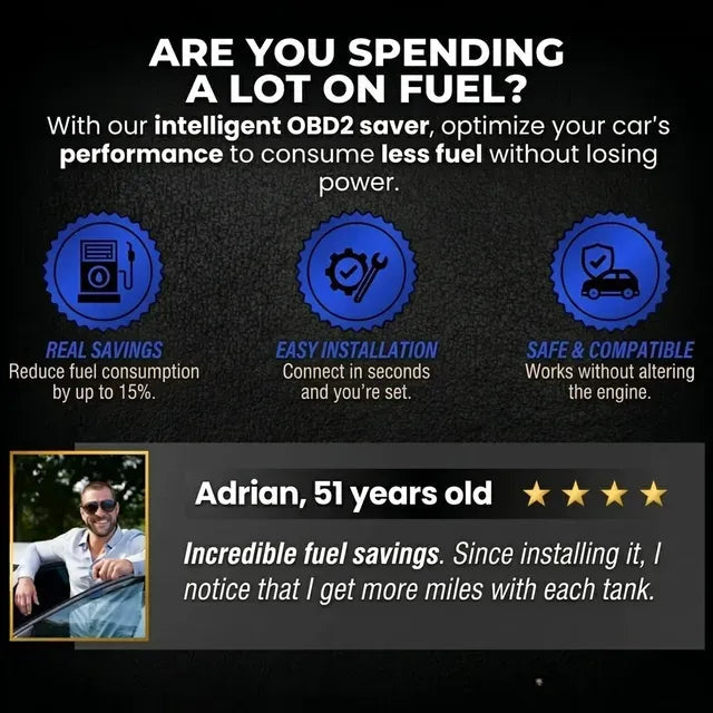 Plug-and-Play Fuel Saver: DriveFurther, Improve Fuel Efficiency