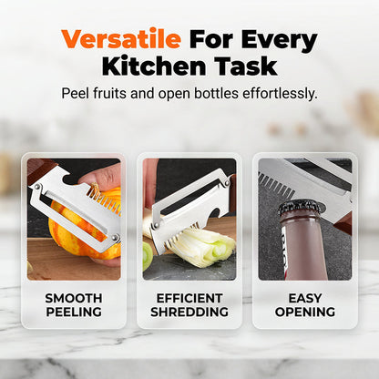 🎁3-in-1 Scallion Shredder & Peeler Kitchen Tool