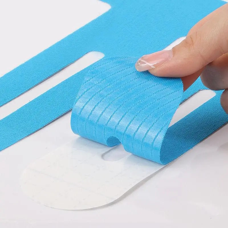 Precut Tape- Breathable Elastic Athletic Muscle Tape Strips Flexible , 10 Pcs , Pain & Stability