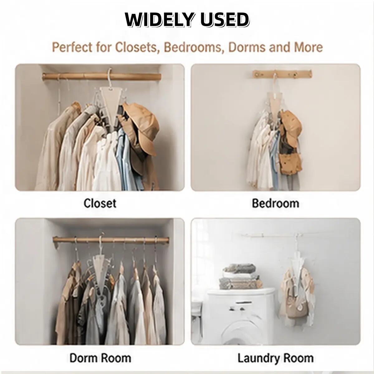 360° Rotating V-Shaped Closet Organizer
