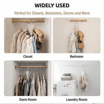 360° Rotating V-Shaped Closet Organizer