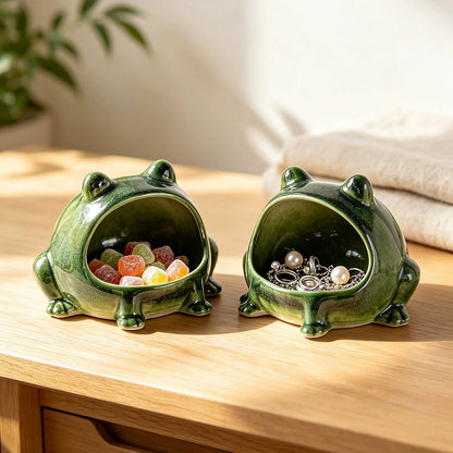 Big-mouthed Frog -Storage Canister for Kitchen, Home, Table Decoration and Ornament