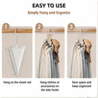 360° Rotating V-Shaped Closet Organizer