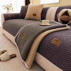 Non-Slip Plush Sofa Cushion Cover