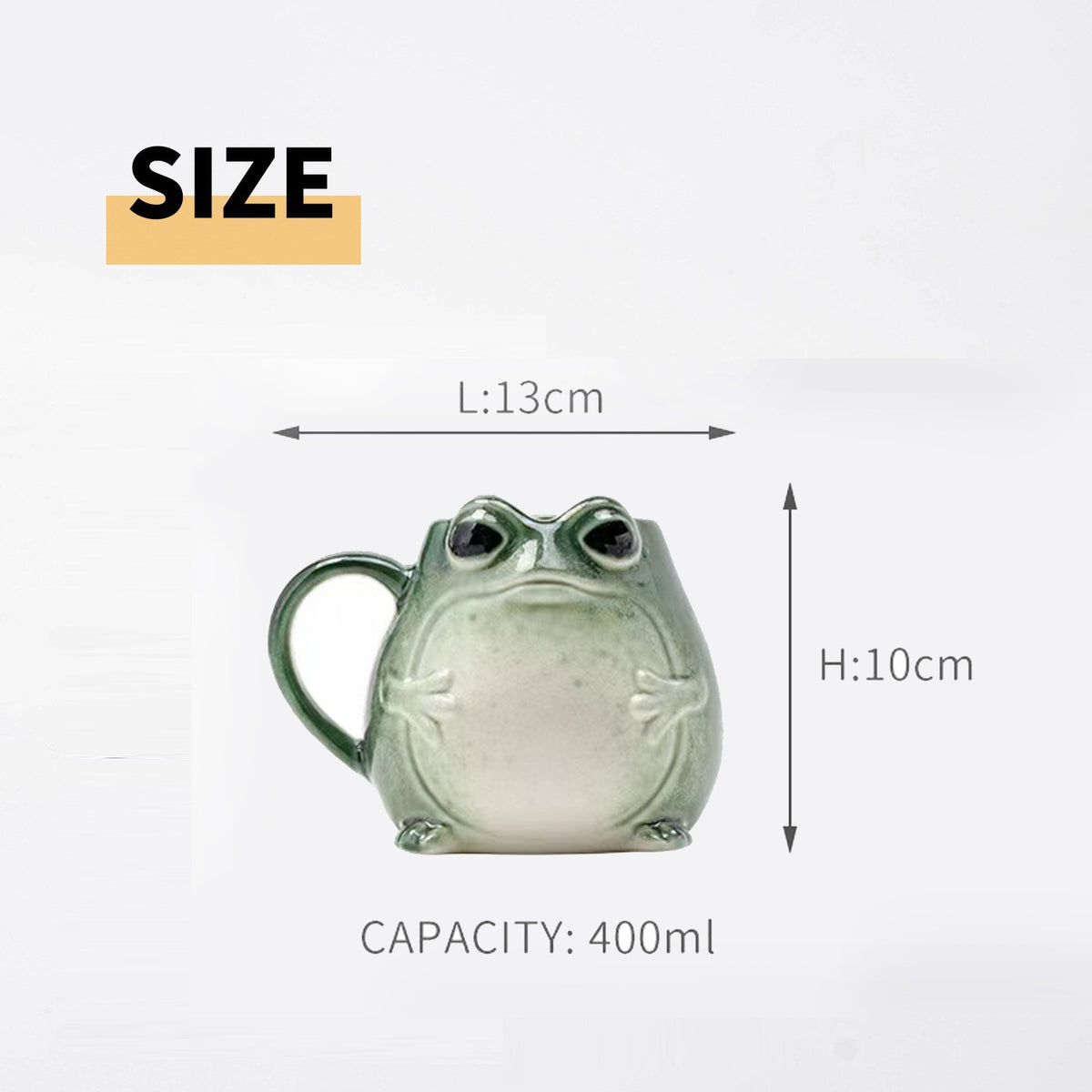 Big-mouthed Frog -Storage Canister for Kitchen, Home, Table Decoration and Ornament