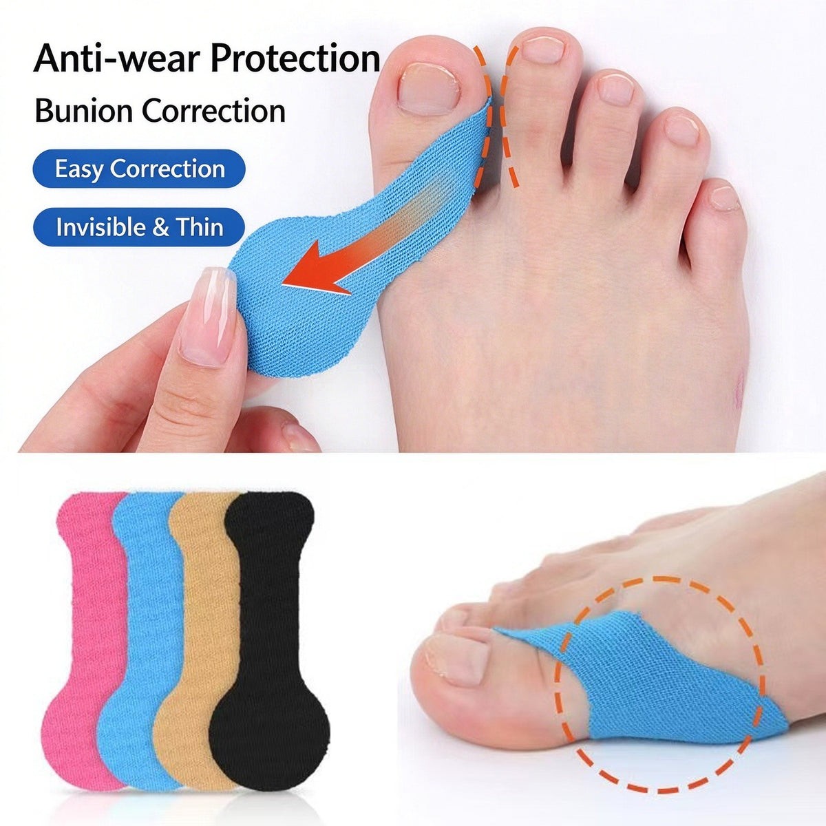 Precut Tape- Breathable Elastic Athletic Muscle Tape Strips Flexible , 10 Pcs , Pain & Stability