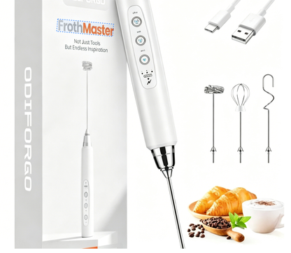 Rechargeable Milk Frother,CoffeeMixer,Frother Wand Drink Mixer