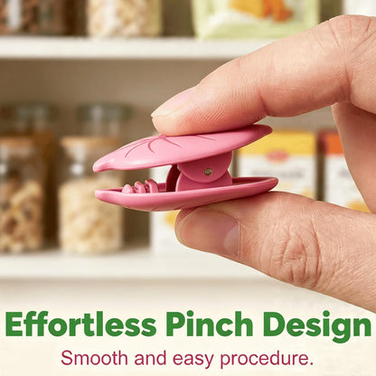 Magnetic Food-Grade Plant Sealing Clips, Reusable Moisture-Proof Kitchen Bag Sealer Clips, Household Storage Clips for Snacks, Tea, Seasoning and Cat Food
