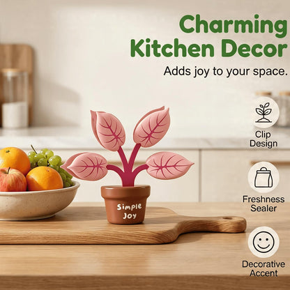 Magnetic Food-Grade Plant Sealing Clips, Reusable Moisture-Proof Kitchen Bag Sealer Clips, Household Storage Clips for Snacks, Tea, Seasoning and Cat Food