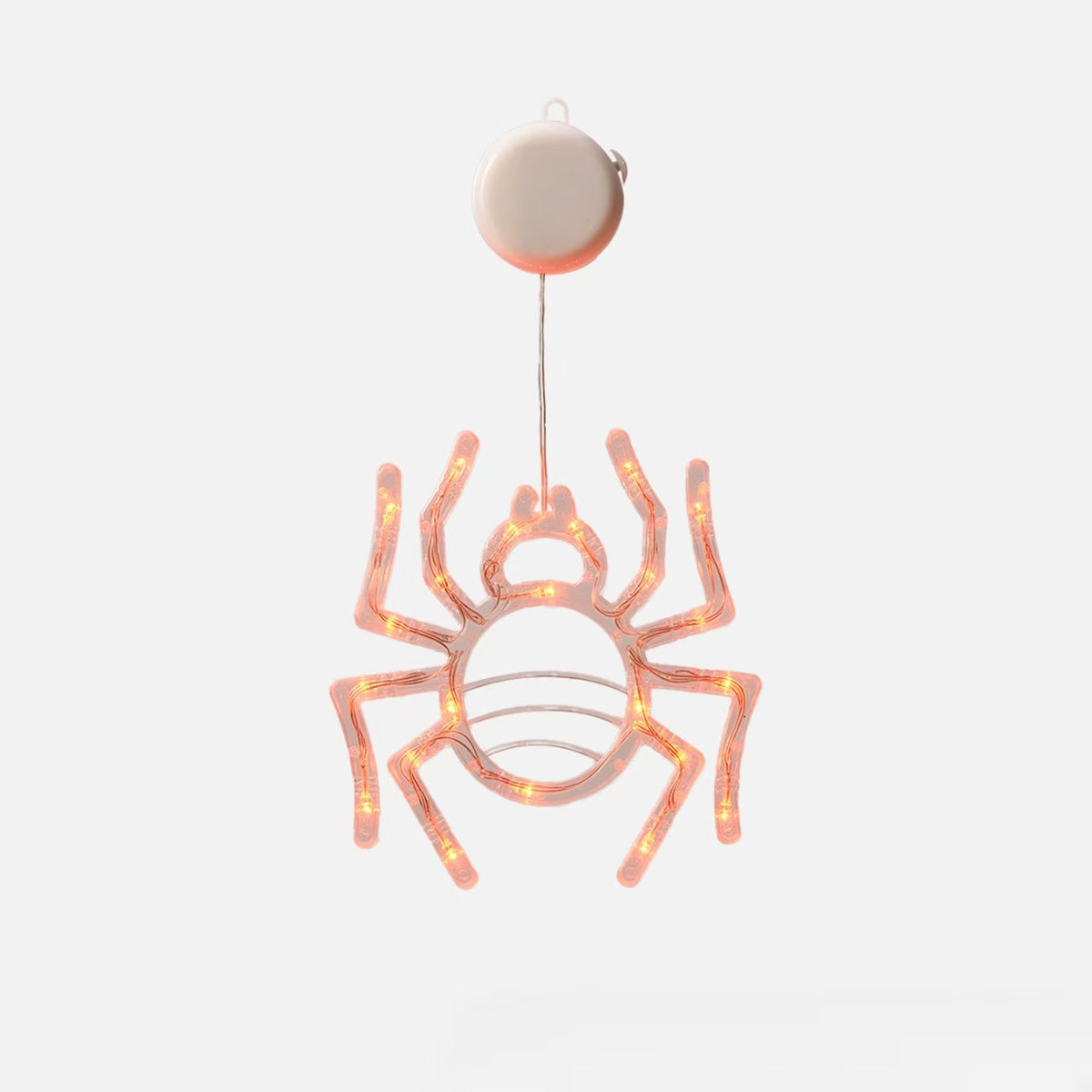 Halloween LED Hanging Window Lights, Halloween-Themed Decorative Lights with Suction Cups, Battery Operated Indoor Ornaments for Home & Party Decor