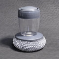 Press Liquid Dispensing Dish Brush, Automatic Soap Dispensing Pot Cleaning Brush, Kitchen Scrub Brush for Pans, Pots, Stovetop & Sink Household Cleaning