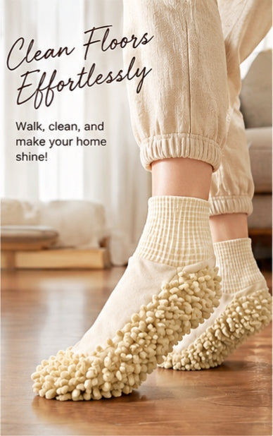 Lazy person's floor cleaning and mopping socks, home cleaning absorbent floor socks, 2026 new floor mopping device mop socks