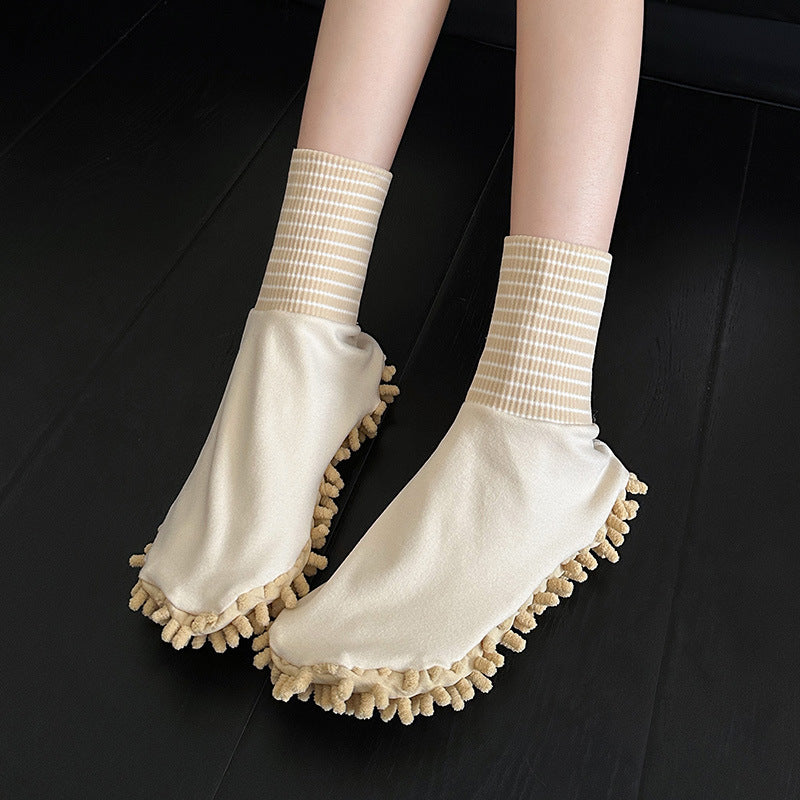 Lazy person's floor cleaning and mopping socks, home cleaning absorbent floor socks, 2026 new floor mopping device mop socks