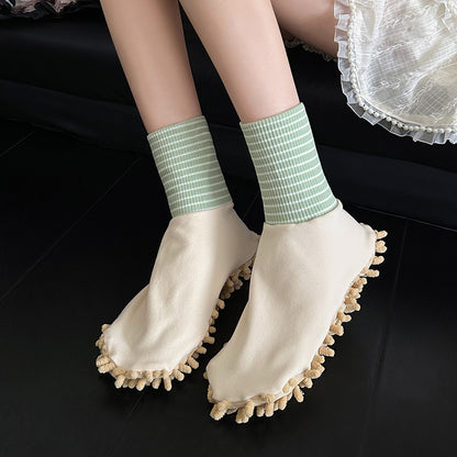 Lazy person's floor cleaning and mopping socks, home cleaning absorbent floor socks, 2026 new floor mopping device mop socks
