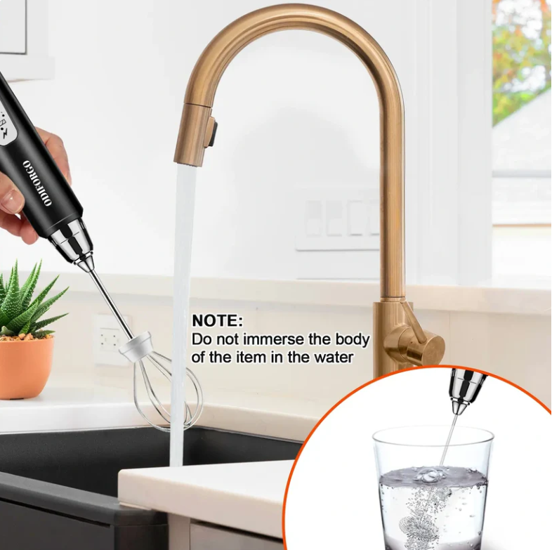Rechargeable Milk Frother,CoffeeMixer,Frother Wand Drink Mixer