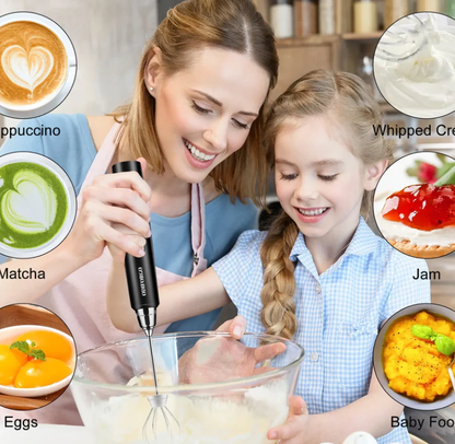 Rechargeable Milk Frother,CoffeeMixer,Frother Wand Drink Mixer