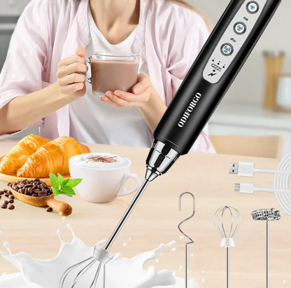 Rechargeable Milk Frother,CoffeeMixer,Frother Wand Drink Mixer