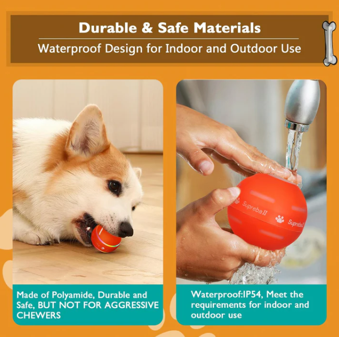 Smart Active Rolling & Bouncing BallToy for Dogs |Interactive Dog ToysDog Ball