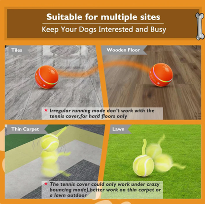 Smart Active Rolling & Bouncing BallToy for Dogs |Interactive Dog ToysDog Ball