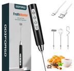 Rechargeable Milk Frother,CoffeeMixer,Frother Wand Drink Mixer