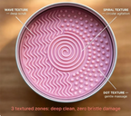 Makeup Brush Cleaner - Heart-Shaped Deep Cleaning Soap With Silicone Scrubber For Fresh Brushes