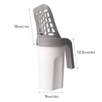 Pooper Scooper for Cat, Cat Litter Scoop with Bags, Integrated Detachable Deep Shovel Holder, Large Capacity Portable