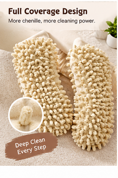 Lazy person's floor cleaning and mopping socks, home cleaning absorbent floor socks, 2026 new floor mopping device mop socks